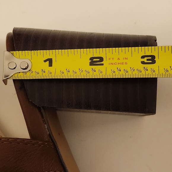 Market & Spruce Sassy Navy and White Striped Block Heel Size 7.5 - Picture 8 of 10